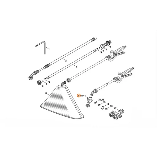 STIHL  Zawór regulacyjny 1 bar 4247 500 7400